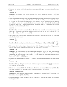 SMT 2014 General Test Solutions February 15, 2014 1