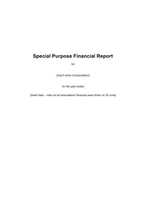 Annual Audited Financial Return Template