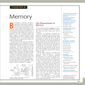 Memory - AHS History