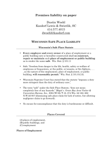 Premises liability on paper Dustin Woehl Kasdorf Lewis & Swietlik