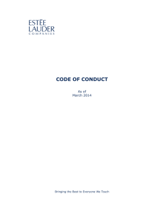 code of conduct - Estée Lauder Companies
