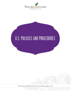 Young Living Policies and Procedures