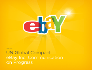 UN Global Compact eBay Inc. Communication on Progress