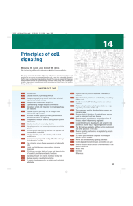 Principles of cell signaling - UT Southwestern Medical Center at Dallas