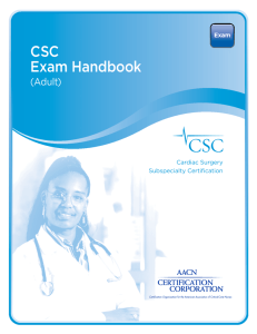 CSC Exam Handbook - American Association of Critical