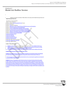 Attachment C. Model Act Redline Version