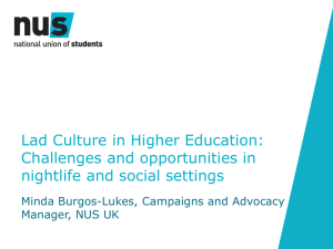 Lad Culture in Higher Education: Challenges and opportunities in