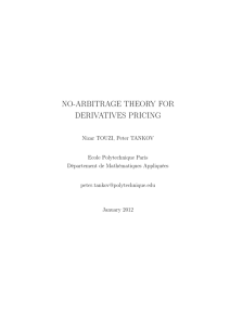 no-arbitrage theory for derivatives pricing