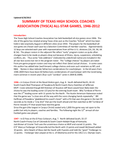 summary of texas high school coaches association