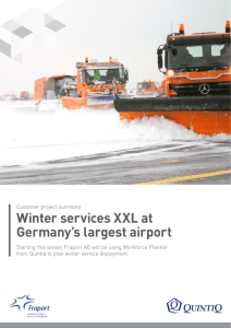 Winter services XXL at Germany's largest airport