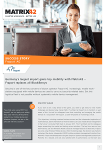 Germany's largest airport gains top mobility with Matrix42 – Fraport