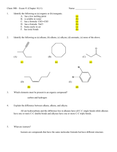 Chem 50 – Lab Quiz #1 (Safety)