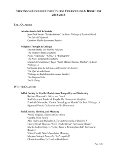 Curriculum and Book List 12-13