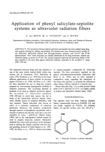 Application systems as of phenyl salicylate