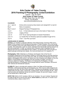 Arts Center of Yates County 2016 Painting & Photography Juried