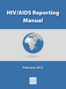 Reporting Manual on HIV/AIDS