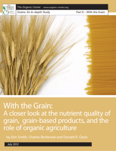 With the Grain - The Organic Center