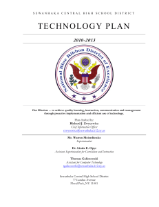 technology plan - Sewanhaka Central High School District