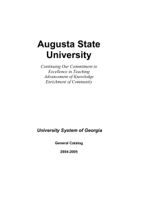 Augusta State University - Augusta University 2015
