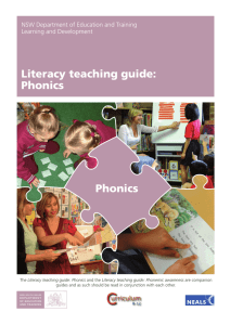 Phonics Literacy teaching guide: Phonics