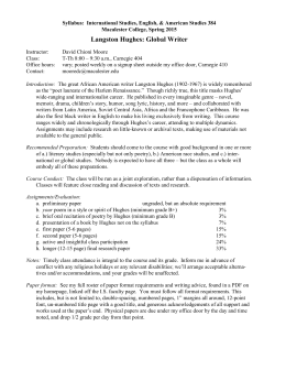 Langston hughes thesis statements