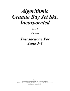 Algorithmic Granite Bay Jet Ski, Incorporated