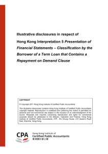 Illustrative disclosures - Hong Kong Institute of Certified Public