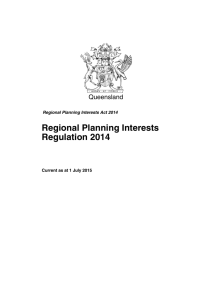 Regional Planning Interests Regulation 2014