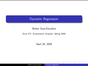 Dynamic Regression