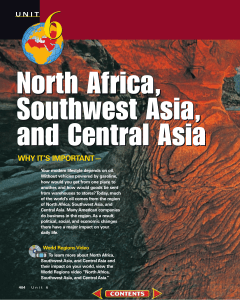 Chapter 17: The Physical Geography of North Africa, Southwest Asia