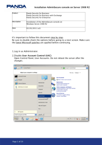 New Manual AdminSecure 2010 Server 2008R2 EN