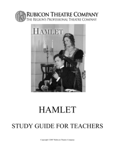 HAMLET STUDY GUIDE FOR TEACHERS