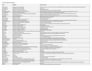 2015 Internet Law WIP List of Participants