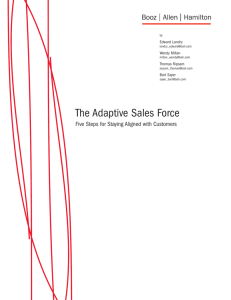 The Adaptive Sales Force