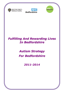 Autism Strategy for Bedfordshire here