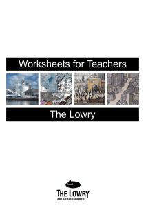 The Lowry Worksheets for Teachers