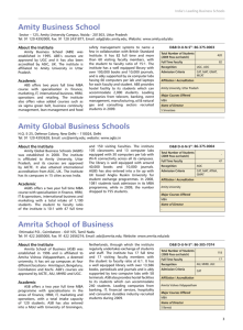 Amity Business School Amity Global Business Schools