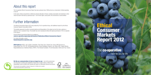 Ethical Consumer Markets Report - The Co