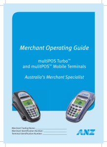 Merchant Operating Guide