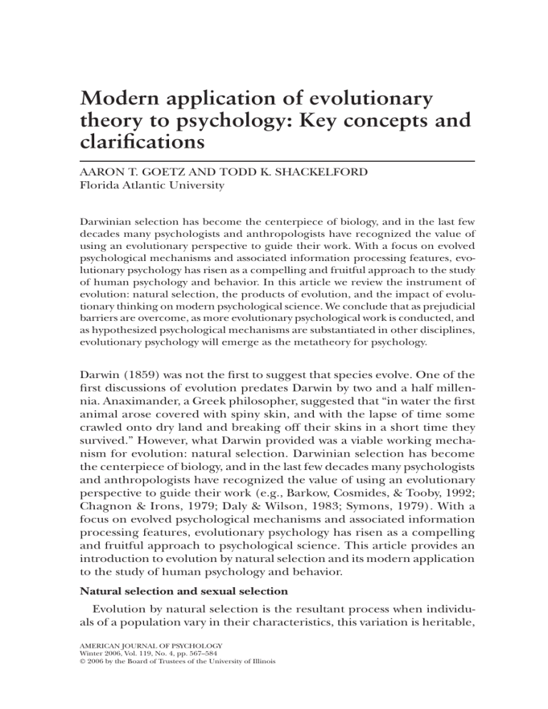 modern-application-of-evolutionary-theory-to-psychology