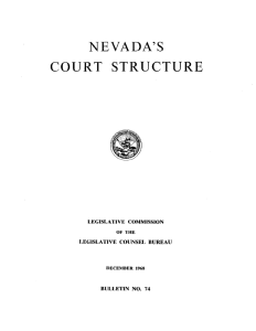 Bulletin 74 Nevada's Court Structure (1968)