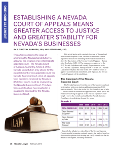 estaBLisHinG a neVaDa CoURt oF aPPeaLs Means GReateR
