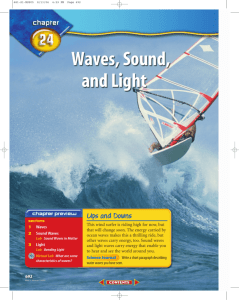 Chapter 24: Waves, Sound, and Light