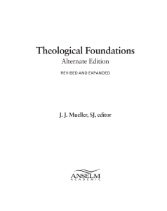 Theological Foundations