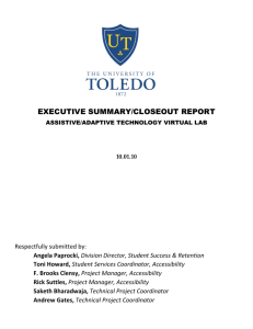 Report from University of Toledo PDF
