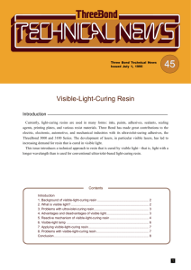 Visible-Light-Curing Resin