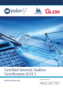 Certified Internal Auditor Certification (CIA®)