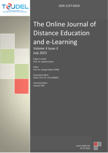 Complete Issue's PDF file - The Online Journal Distance Education