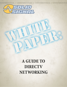 a guide to directv networking