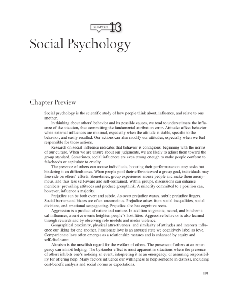 social psychology assignment 1